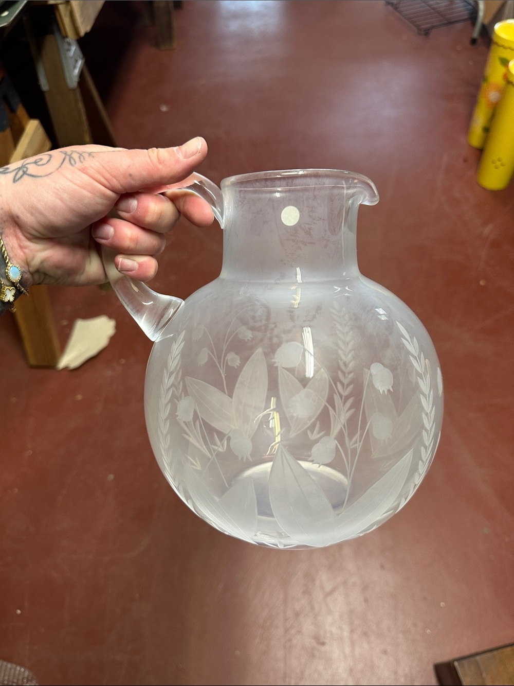 tiffany and co lily of the valley pitcher